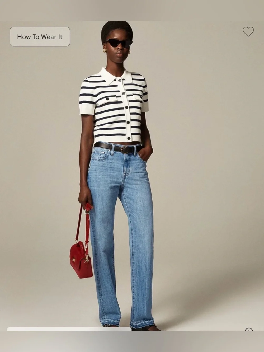 J. Crew Mid-rise Straight-Leg Elise Wash Jeans Size 26